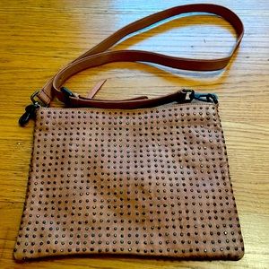 - Studded Platania Made In Italy Leather Bag